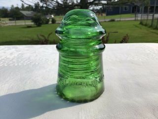 Apple Green Mclaughlin Cd - 106 Glass Insulator…awesome Color