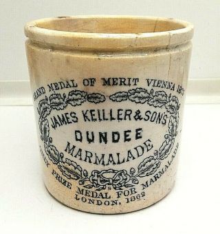Rare/vintage James Keiller Dundee Marmalade Jar Pot