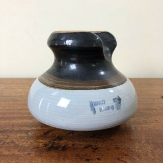 Antique Pinco Tri - Tone Glazed Porcelain Ceramic Cable Top Electrical Insulator