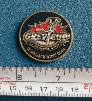 95th Grey Cup Toronto 2007 Commemorative Coin Cfl Football Lcf Z207