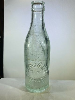 1922 Daytona,  Fla.  " S " Mid Circle Script Straight Side Coca - Cola Bottle 4 - 17