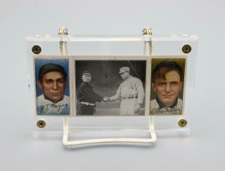 Hassan 1912 T202 Triple Fold C.  Matheson/ J.  Meyers/ Mcgraw/ Davis
