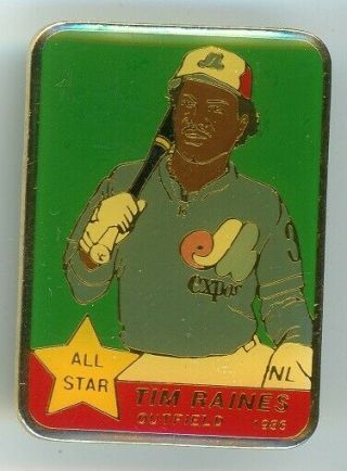 Expos Tim Raines 1996 Mlb All - Star Game Pin Montreal Canada Asg 