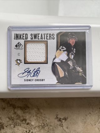 Sidney Crosby Pittsburgh Penguins Signed Sp Inked Sweaters Card 8/15.