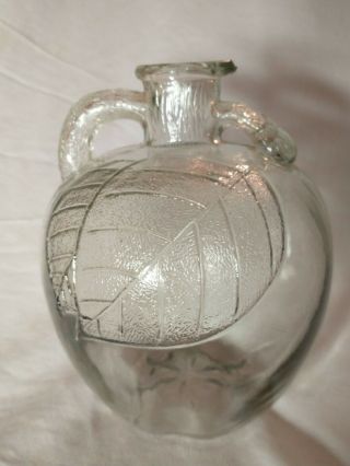 Antique 1920s White House Apple Cider Vinegar Glass Jug Jar Bottle 7 - 3/4 " No.  3