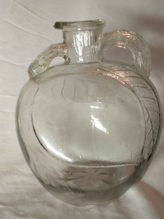 Antique 1920s White House Apple Cider Vinegar Glass Jug Jar Bottle 7 - 3/4 