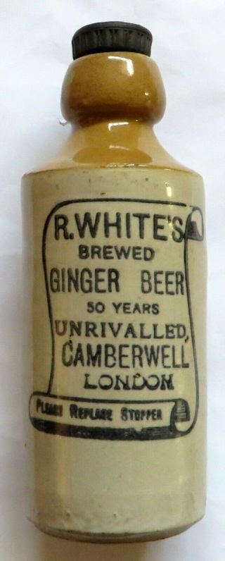 R Whites Camberwell London Ginger Beer Bottle