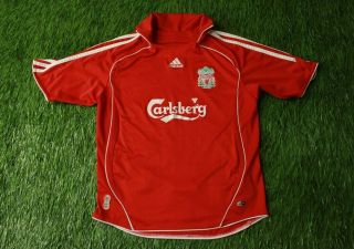 Liverpool England 2006/2008 Football Shirt Jersey Home Adidas Young M
