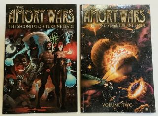 Armory Wars Second Stage Turbine Blade Tpb Vol.  1 & 2 Evil Ink Image First Print