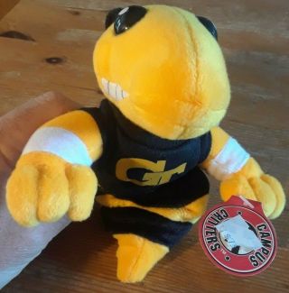 Georgia Tech Yellowjackets - Buzz Plush Mascot Beanie - Baby Style Stuffed Animal