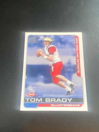 Tom Brady 2000 Pacific Paramount Rookie Card 138