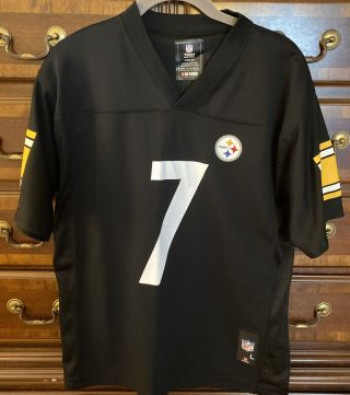 Nfl Team Apparel Youth L 14 /16 Pittsburgh Steelers Ben Roethlisberger Jersey