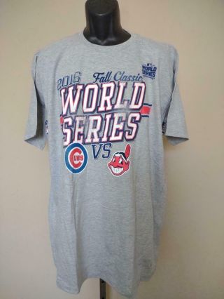 - Minor Flaw 2016 World Series Chicago Cubs Vs.  Indians Mens Size 2xl Shirt