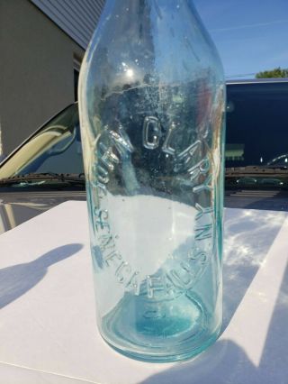 1890`s 12 " Tall John Clary Seneca Falls N.  Y.  Blob Top Soda / Beer Bottle