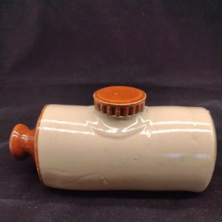 Vintage Stoneware Bed / Foot Warmer Hot Water Bottle & Stopper