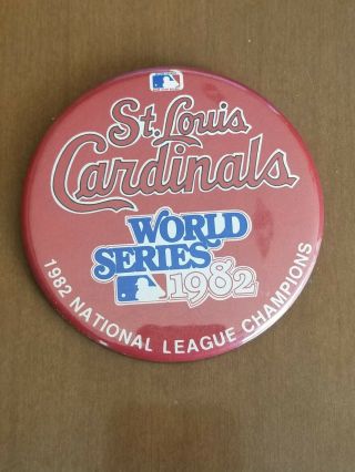 1982 World Series Lg.  Pin Baseball St Louis Cardinals National League Champs