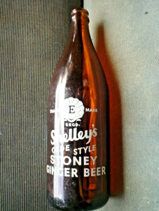 1 X Old Shelleys Ginger Beer Bottle Shelley,  S Sydney Murray St Marrickville