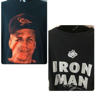 Cal Ripken Jr Tshirt Baltimore Orioles Iron Man Hall Of Fame Induction 2007 Xl