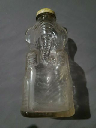 Vintage Grapette Glass Elephant Bottle/coin Bank