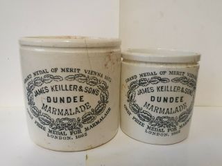 Rare Large Dumpy 2lb Size James Keiller Dundee Marmalade Jar Pot
