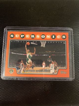 2008 - 09 Topps Kevin Durant Orange Second Year /2009 Sonics Nets Read