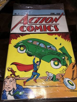 Superman Action Comics No.  1 June 1938 - With Certifixate