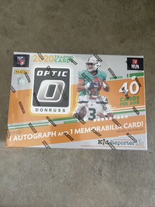 2020 Optic Nfl Football Mega Box - Target - 1 Autograph 1 Mem Card Panini