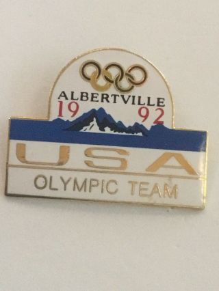 Albertville Olympics 1992,  Usa Olympic Team Noc Pin.