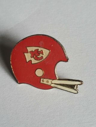 Nfl Kansas City Chiefs Helmet Pin Vintage