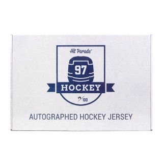 2018/19 Hit Parade Autographed Hockey Jersey Hobby Box - Series 1 Box 43/100