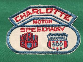 Vintage Patch Charlotte Motor Speedway World 600 National 500