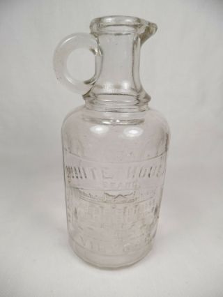 Vintage White House Vinegar Jug W/spout Rare Small Size Image Of Wh Washington