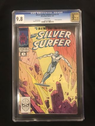 Marvel Comics Cgc 9.  8 Silver Surfer Mini Series Part 2 1989