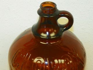 Vintage CLOROX Gallon Brown Amber Glass Measuring Bottle Jug Laundry 2