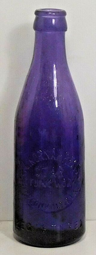 C1910 Purple Soda Bottle - J.  L.  Kornahrens Star Bottling Wks.  Jacksonville,  Fla.