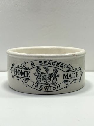 Vintage R Seager Homemade Ipswich Potted Meat Paste Pot