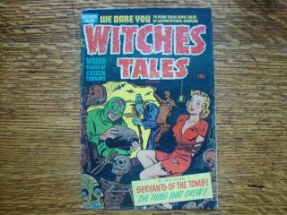 Witches Tales,  6,  Nov,  1951 - Headlights,  Bondage Cover - Harvey Comics - Good,