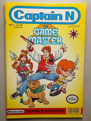 Captain N Game Master 1 • Valiant Comics 1990 • Vf/nm 9.  0