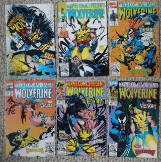 Marvel Comics Presents 1988 - 1995 1st Wolverine Vs Venom Ghost Rider 117 - 122 Vf,
