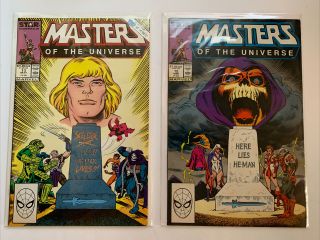 Masters Of The Universe Motu 12 And 13 / Star Marvel Comics 1988 Last Issues