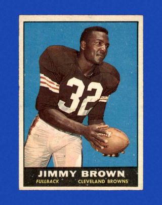 1961 Topps Set Break 71 Jim Brown Ex - Exmint Gmcards
