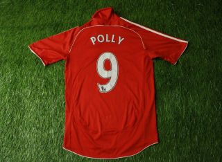 Liverpool 9 Polly 2006/2008 Football Shirt Jersey Home Adidas Size S