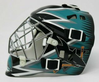 San Jose Sharks Franklin Mini Nhl Hockey Goalie Mask