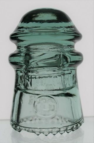 Light Sage Green Cd 106 Lynchburg No.  10 Made In U.  S.  A.  Glass Insulator