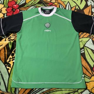 Vintage Umbro Celtic Fc Futbol Soccer Jersey Embroidered Green Mens Size Xl