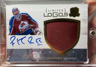 2010 - 11 The Cup Patrick Roy Limited Logo Patch Auto /50