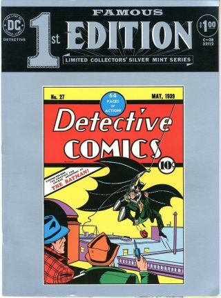 Detective Comics Famous 1st Edition Treasury C - 28 1974 Nm - 10 