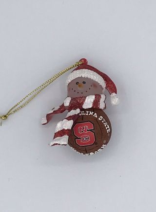 North Carolina Nc State Wolfpack Basketball Christmas Ornament 2 1/2”