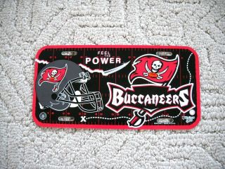 Wincraft Sports Buccaneers Football Plastic License Plate