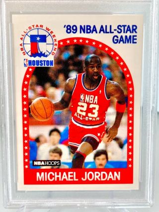 PSA 10 GEM MT Michael Jordan 89 All - Star Game MJ All Star 1989 NBA Hoops 21 CHI 4